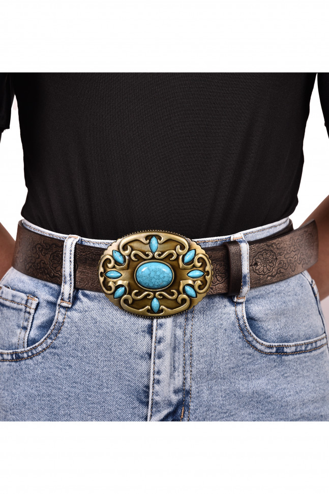 Ремень женский 70046 коричневый