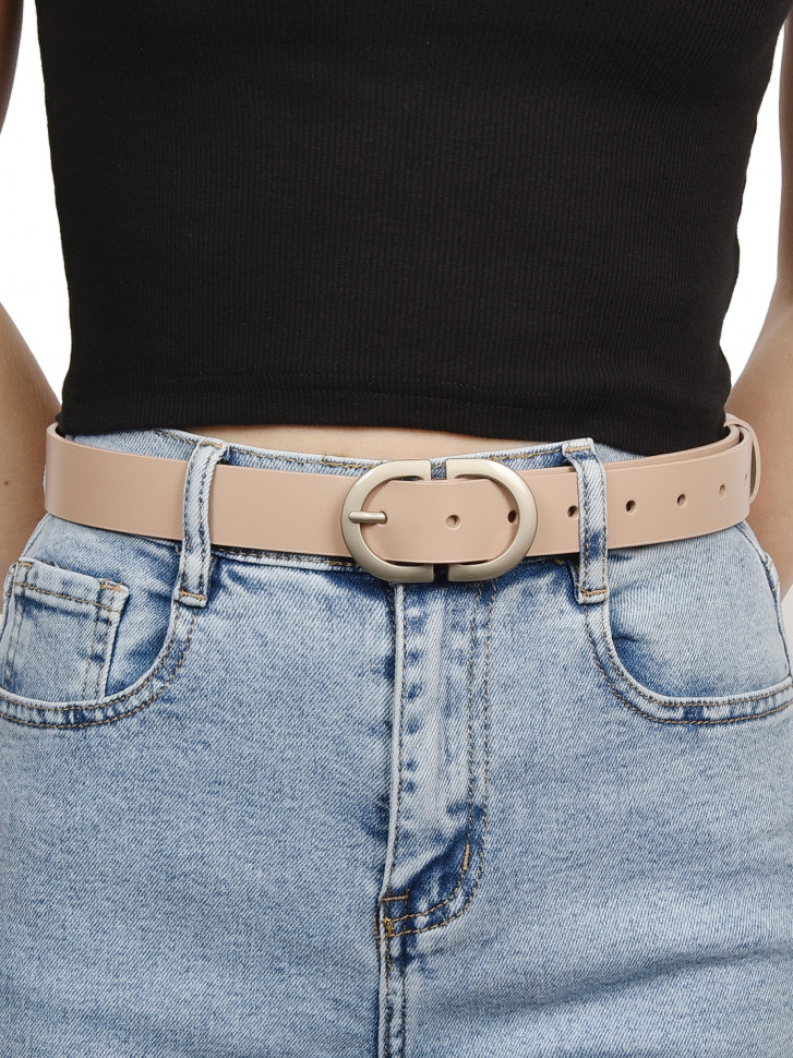 Ремень женский 2# светло-бежевый